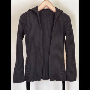 Ellie Tahari, Women’s Wool Sweater, Cardigan Wrap Style, Black, Size XS
